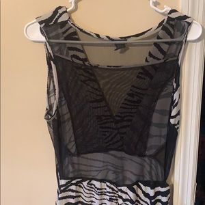 Dots Dresses - Zebra print fitted dress Dots Dresses - Zebra print fitted dress